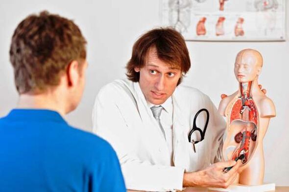 Consultation of an urologist