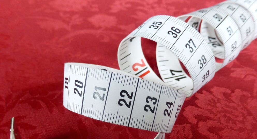 adhesive tape for measuring the penis as it increases in length