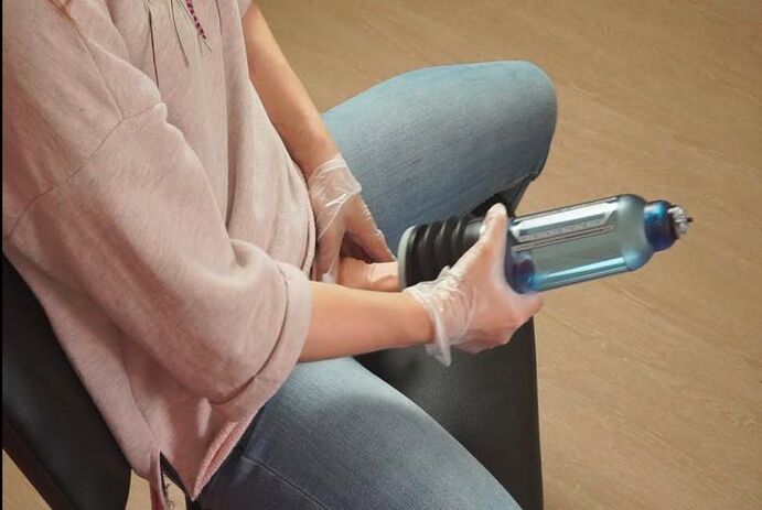 use a pump to enlarge the penis